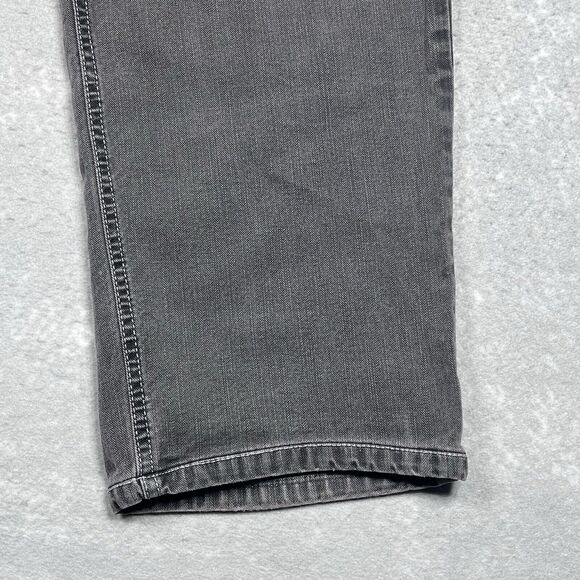 Hiltl Trousers Jeans Mens Size 44 Gray Ultimate Stretch Denim Straight Relaxed - Picture 4 of 14